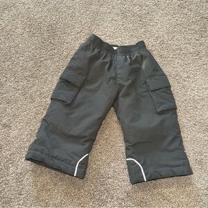 Hanna Andersson Gray Snow‎ Pants Toddler Waterproof Size 80 18-24 Months
